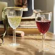 Elegant Wine Ornament 5.5" Set of 2