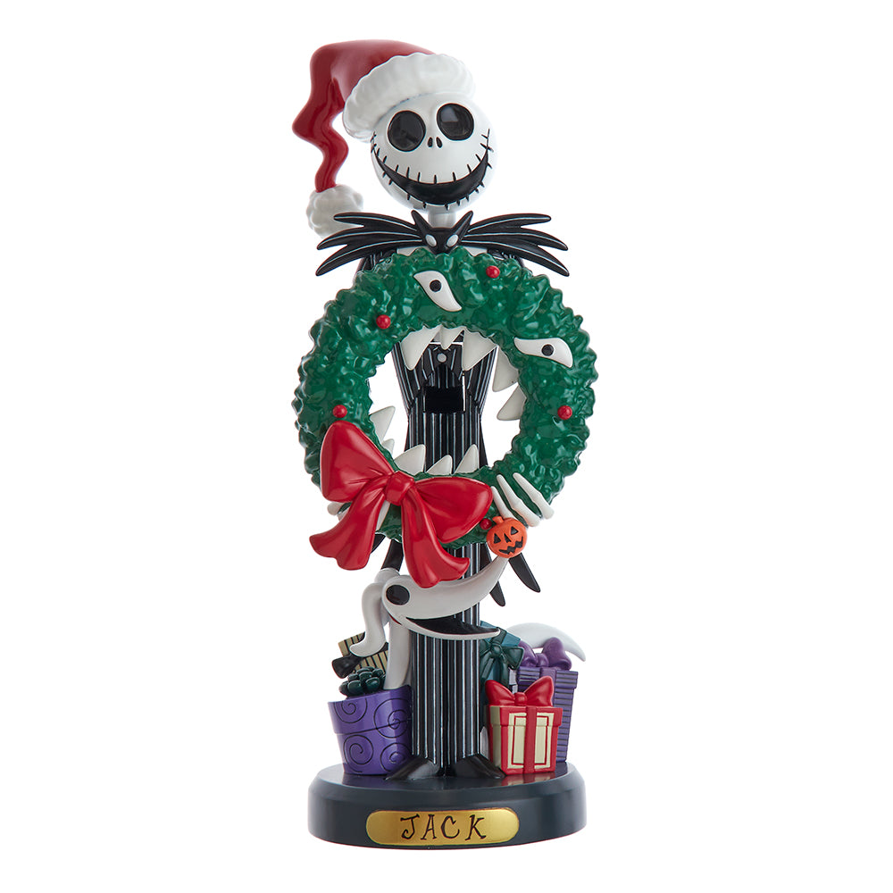 Nightmare Before Christmas Jack Skellington Wreath Nutcracker 10"