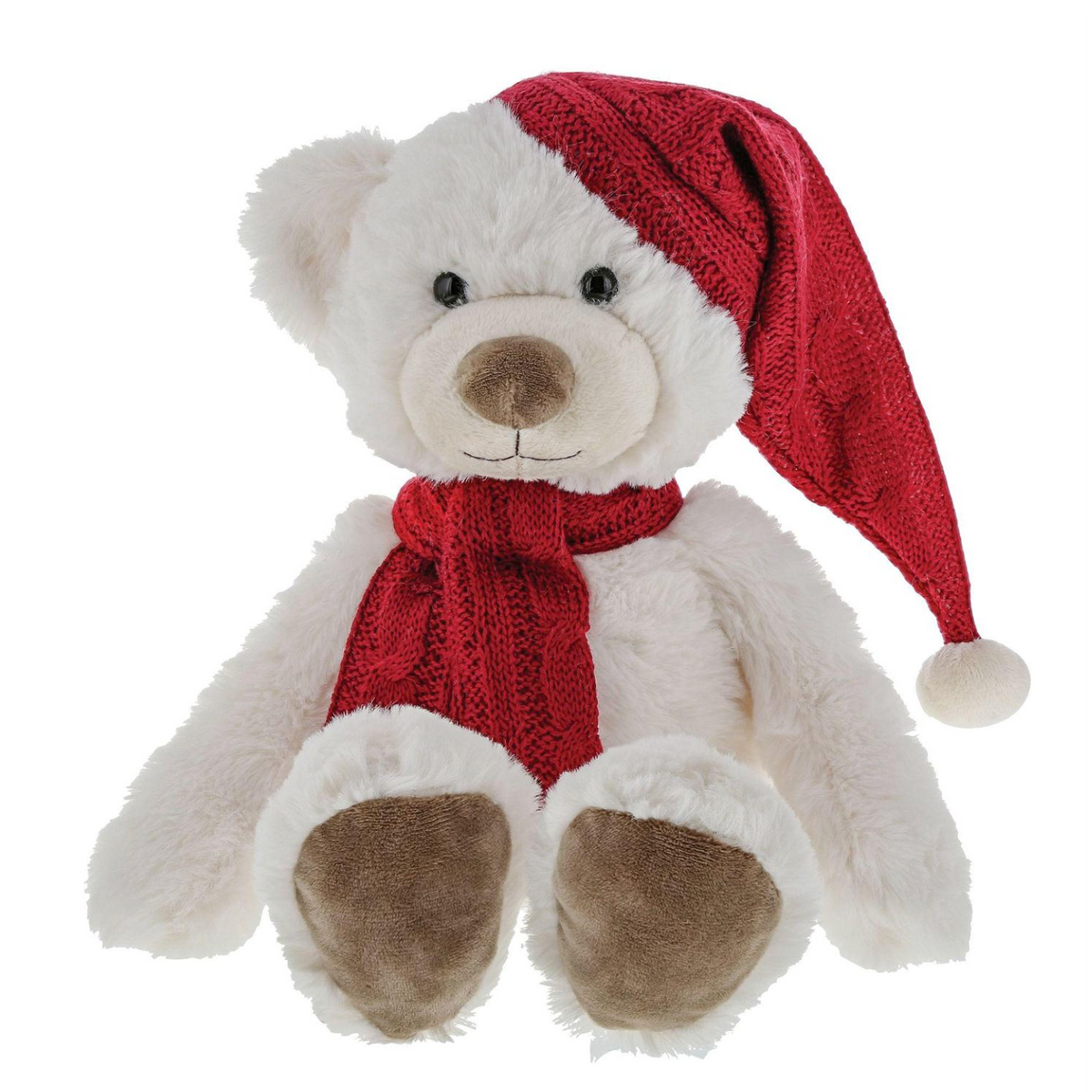 White Teddy with Red Hat