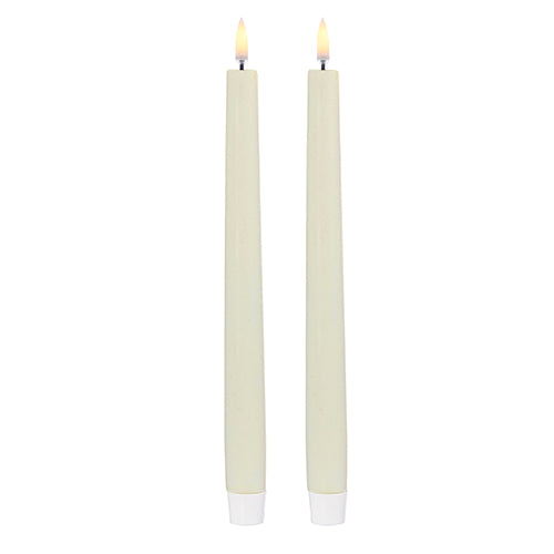 Ivory Taper Candle 11" Set of 2