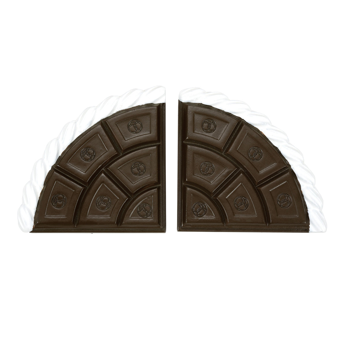 Cocoa & Cream Curved Road Set of 2