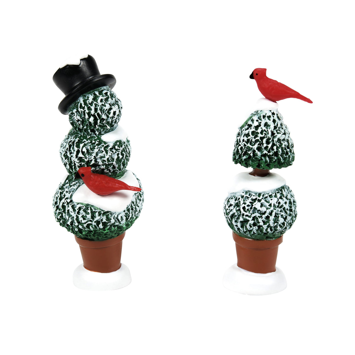 Cardinal Topiaries Set of 2