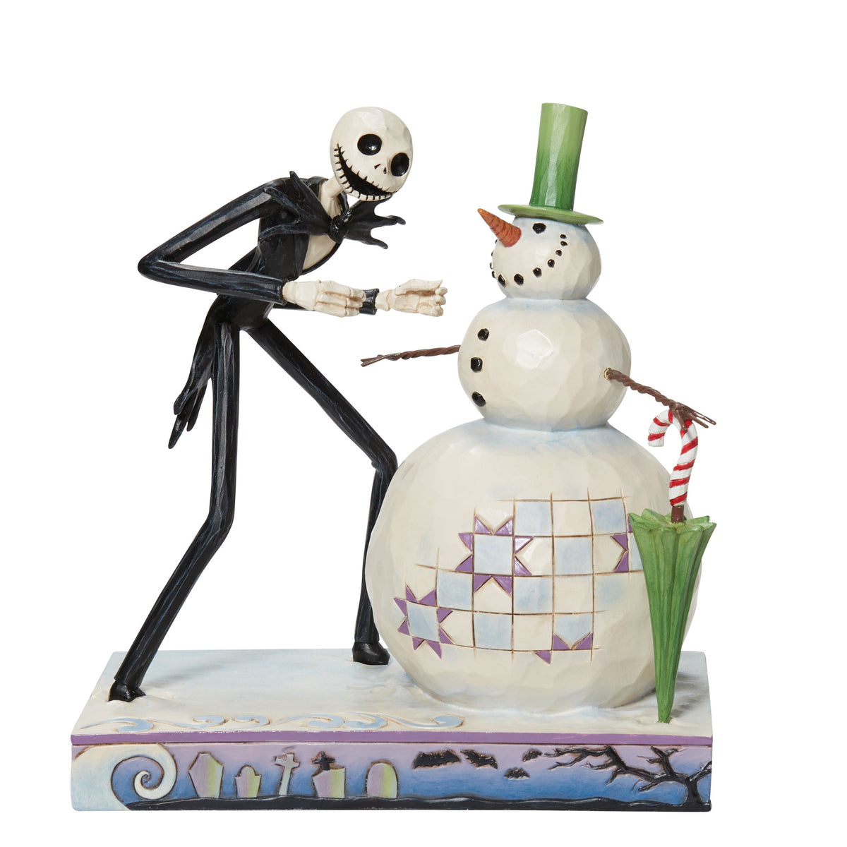The Nightmare Before Christmas Snowy Discovery Jack with Snowman