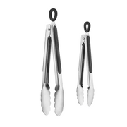 Stainless Steel Tipped Tong Set - 7" & 9" Set of 2