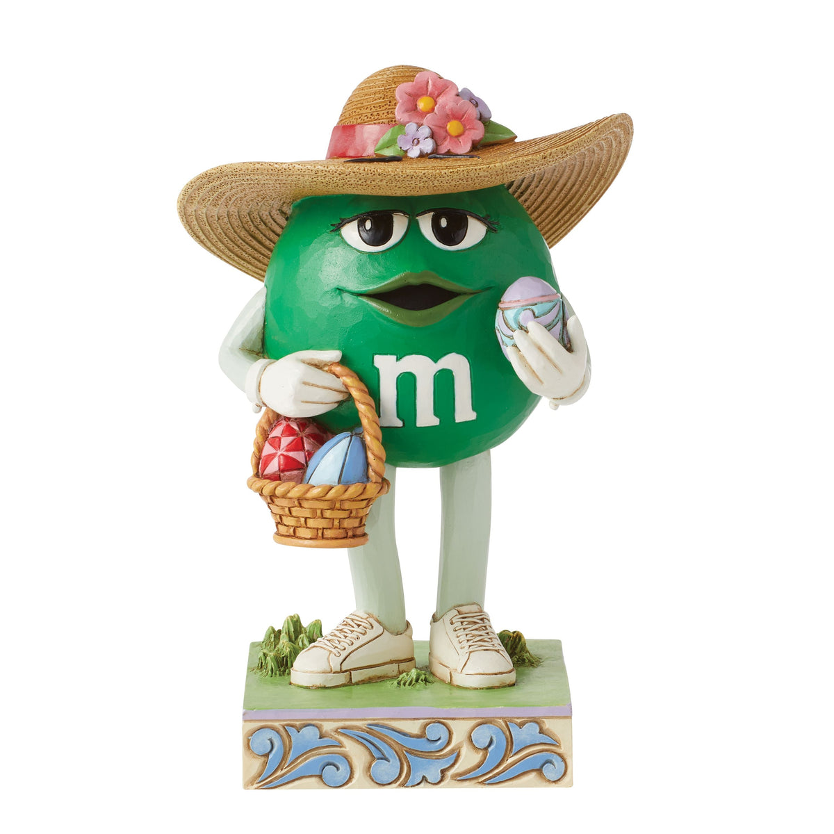 An Easter Beauty Green M&M with Easter Basket