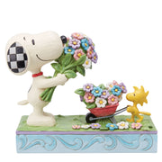 Fresh Picked Blooms Snoopy & Woodstock Collecting Flowers