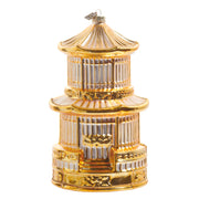 Gilded Birdcage Ornament 8"