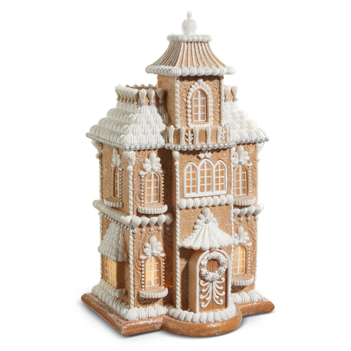 Holiday Estate Lighted Gingerbread House 24"