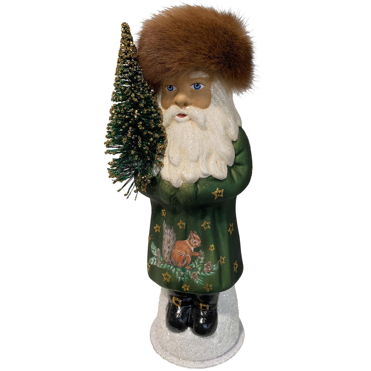 Santa with Squirrel Décor Schaller