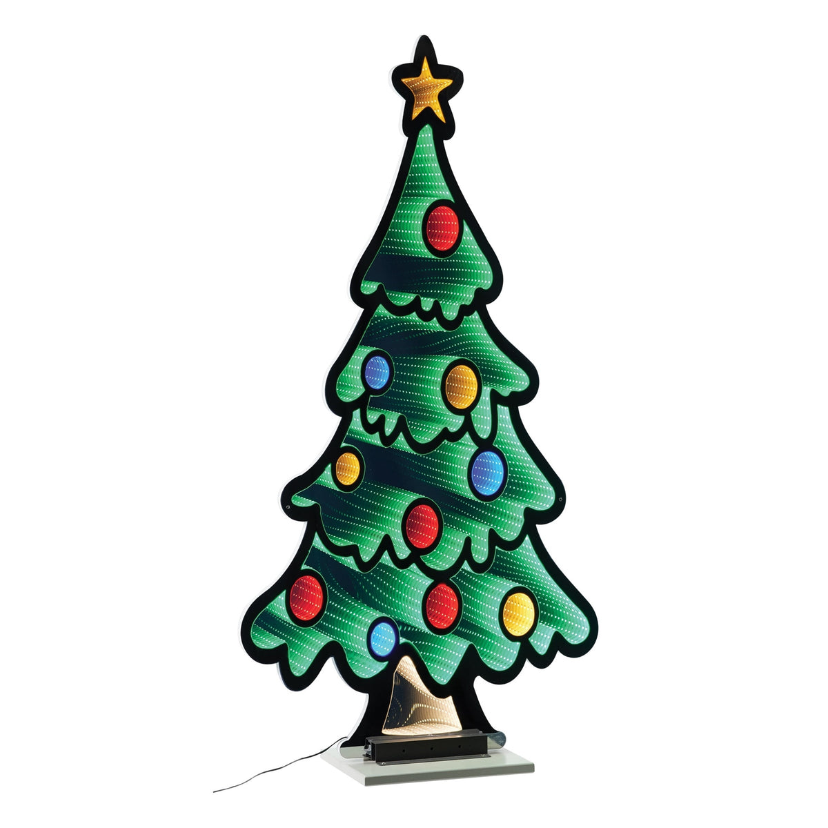 Tree with Ornaments EKKO Infinity Light 47"
