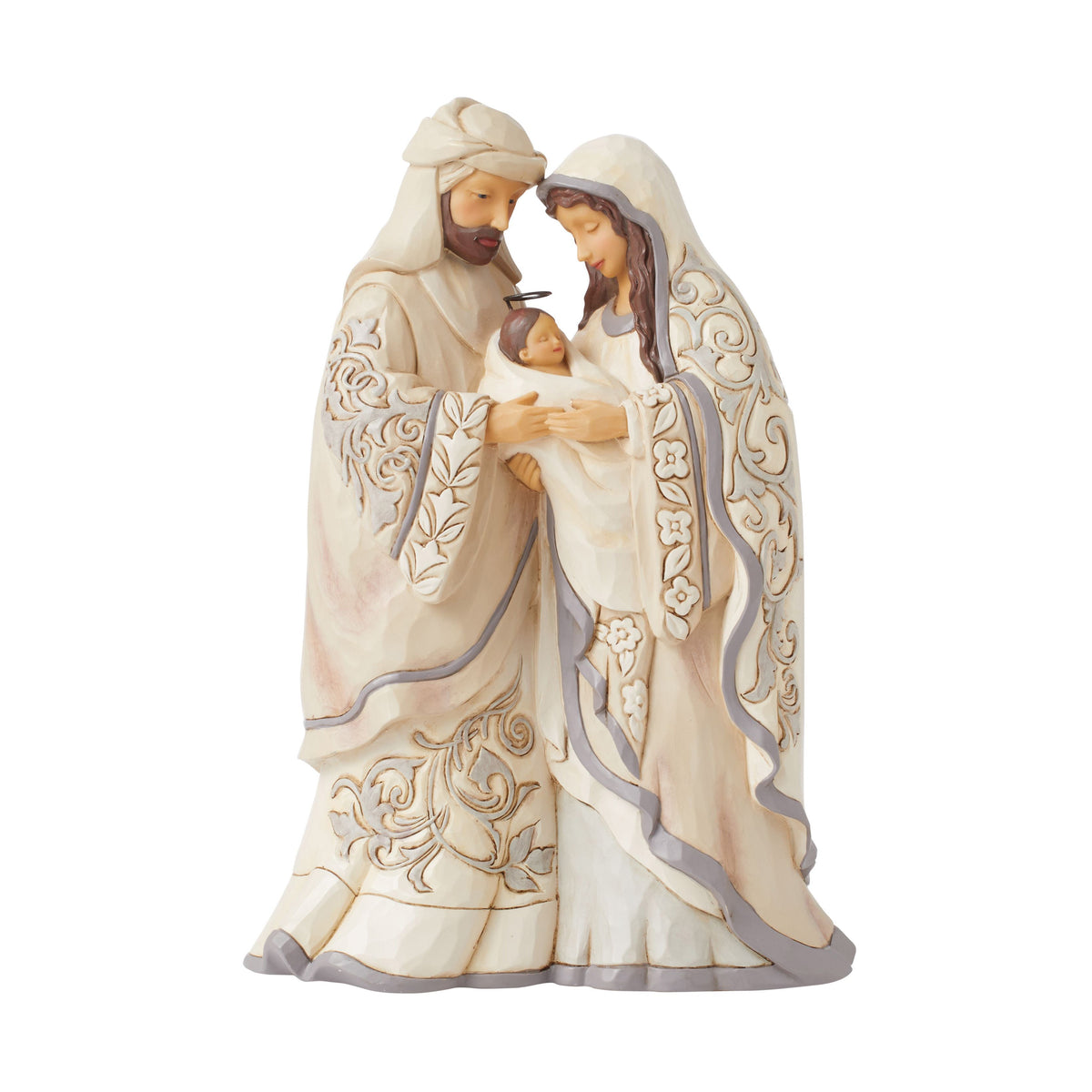 Greatest Gift of All White Woodland Holy Family