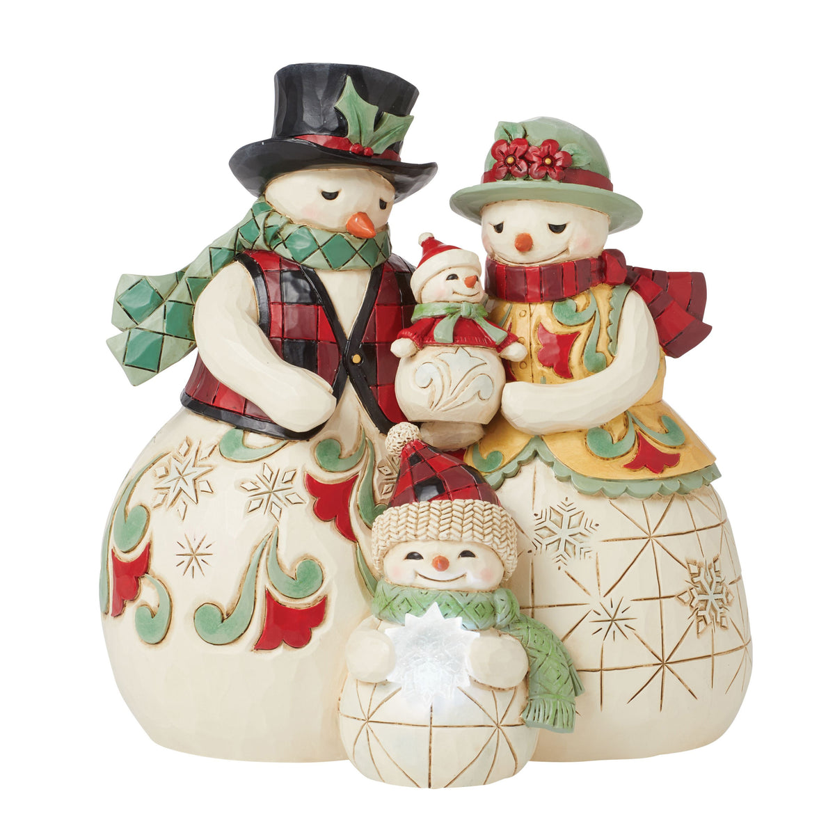 Love Keeps Us Warm Highland Glen Snowman Family