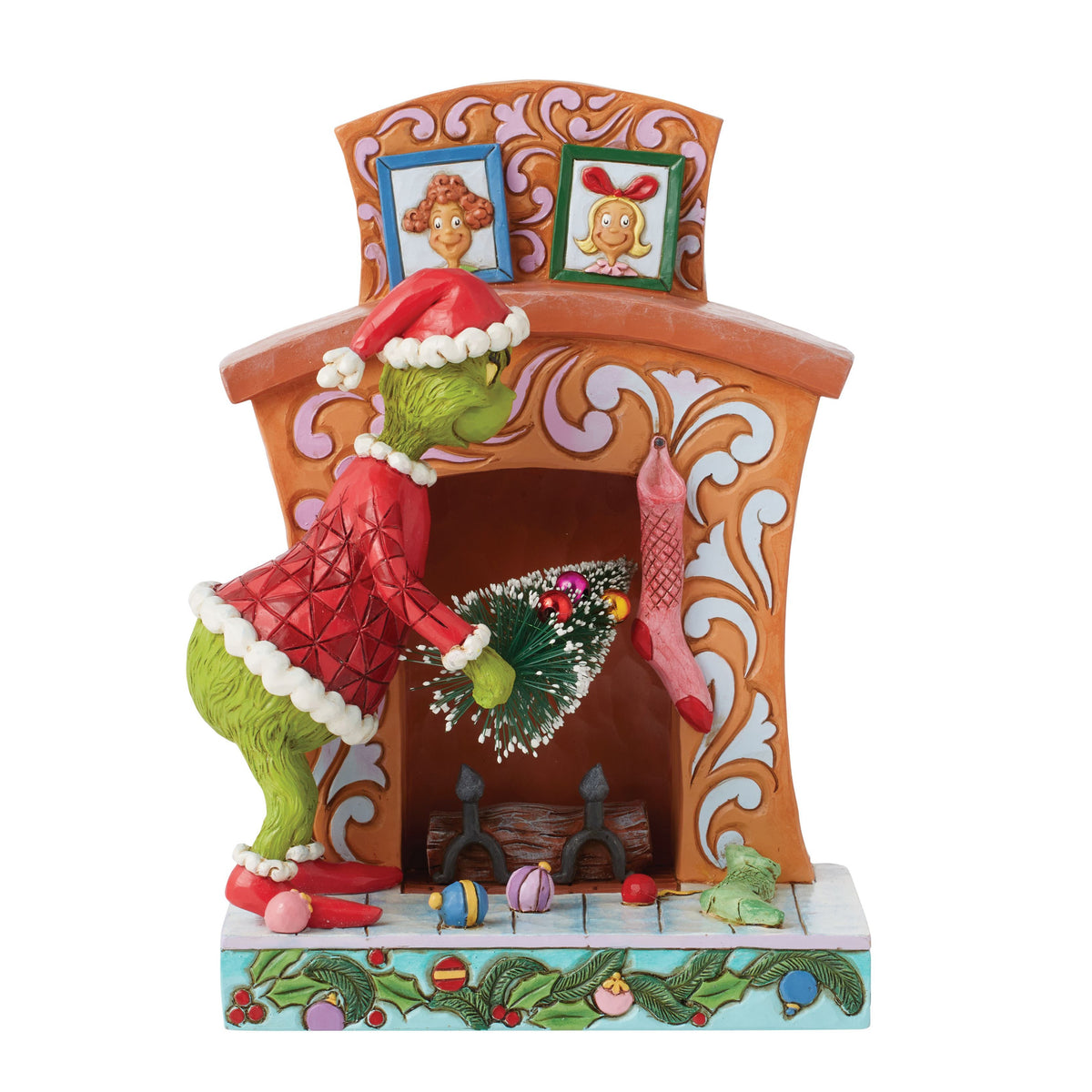 Grinch Pushing Tree Up Chimney