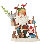 Art Gallery Woodsy Walking Santa by Linda Solovic