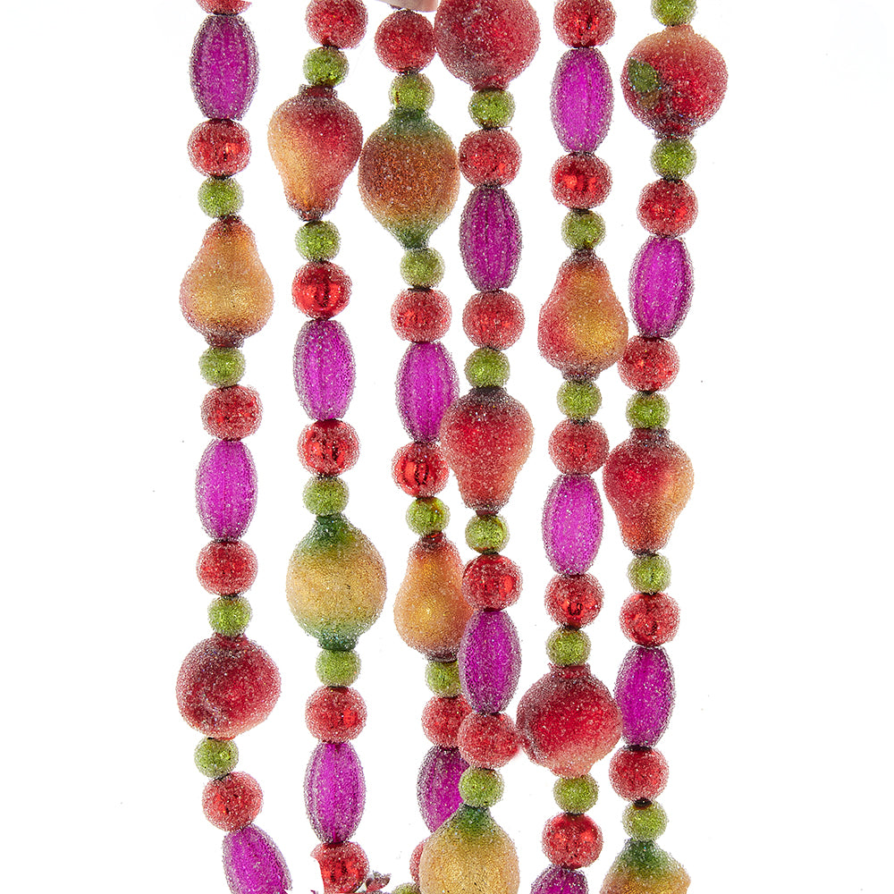 Della Robbia Glass Fruit Garland 6'