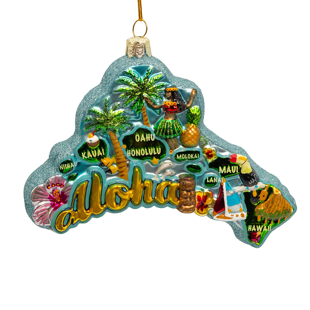 Hawaii State Ornament 5"