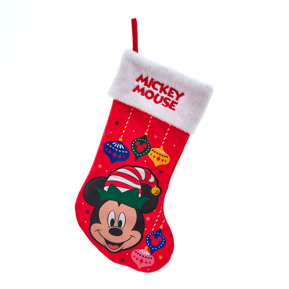 Mickey Mouse Applique Stocking 19"