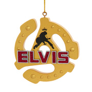 Elvis Presely 45 Speed Record Adapter Ornament 3"