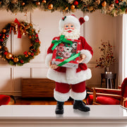 Fabriche Santa with Box of Donuts 10.5"