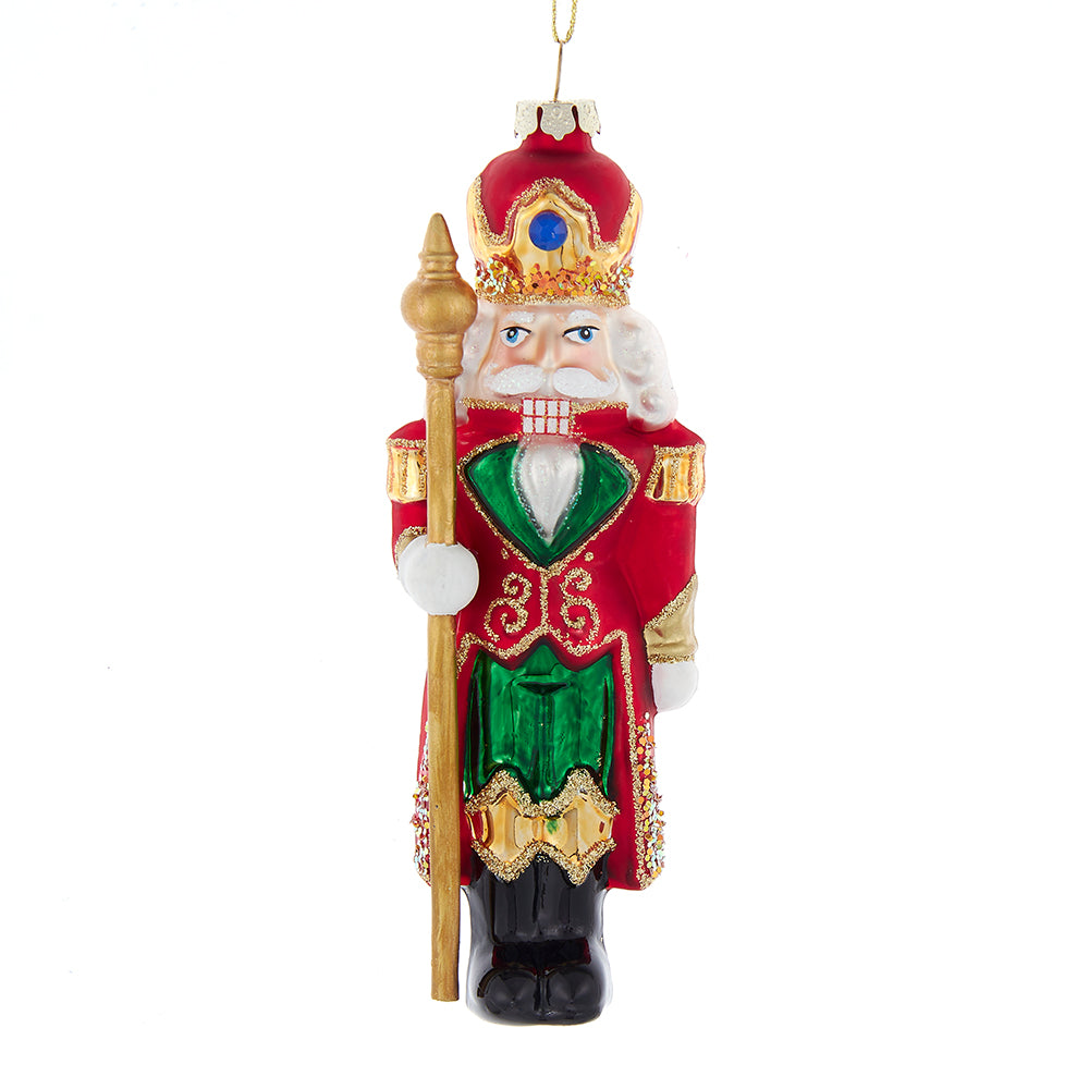 Nutcracker with Scepter Ornament 6"