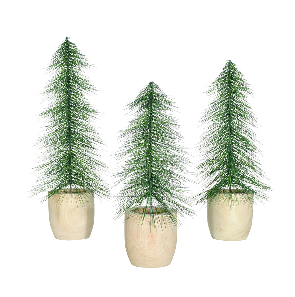 Mini Slim Potted Tree Set of 3