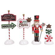 Peppermint Panache Yard Art Set of 4