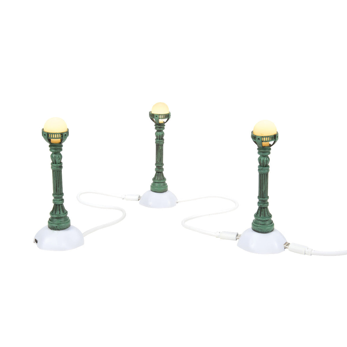 Copper Lamp Post Set of 3