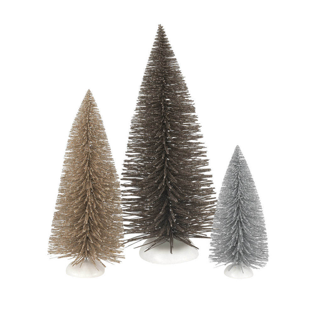 Night On Town Trees Set of 3