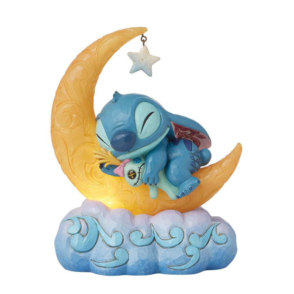 Sweet Dreams Stitch and Scrump on LED Moon