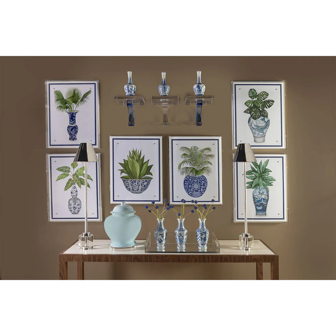 Blue Bird Vase 26 x 20 Inches