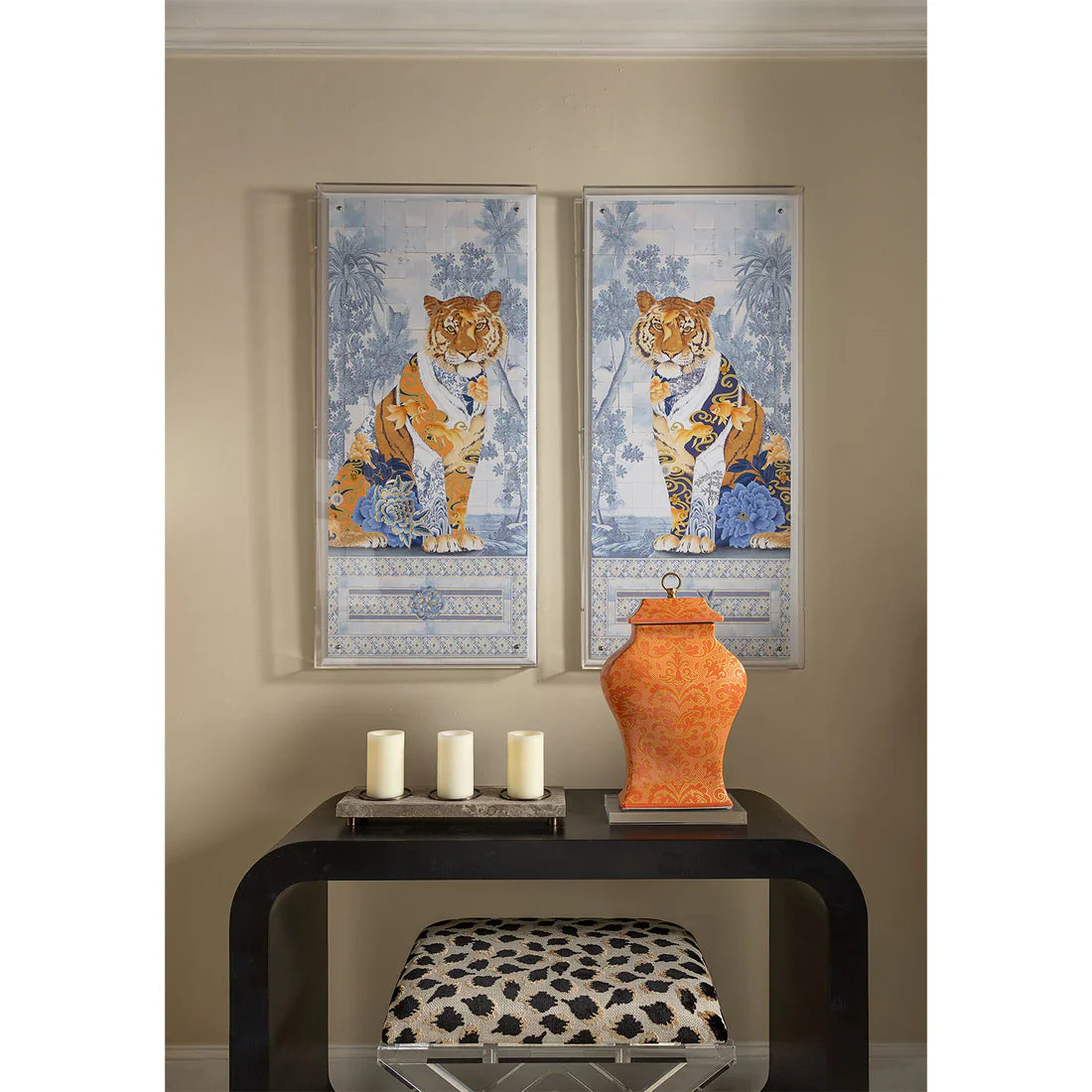 Tiger Left Panel 48 x 22 Inches
