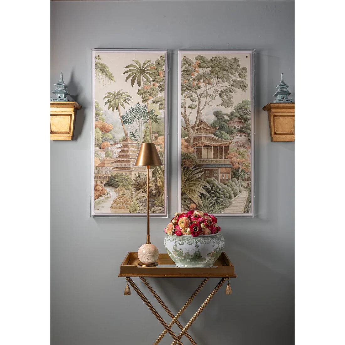 Teahouse I Panel 48 x 24 Inches
