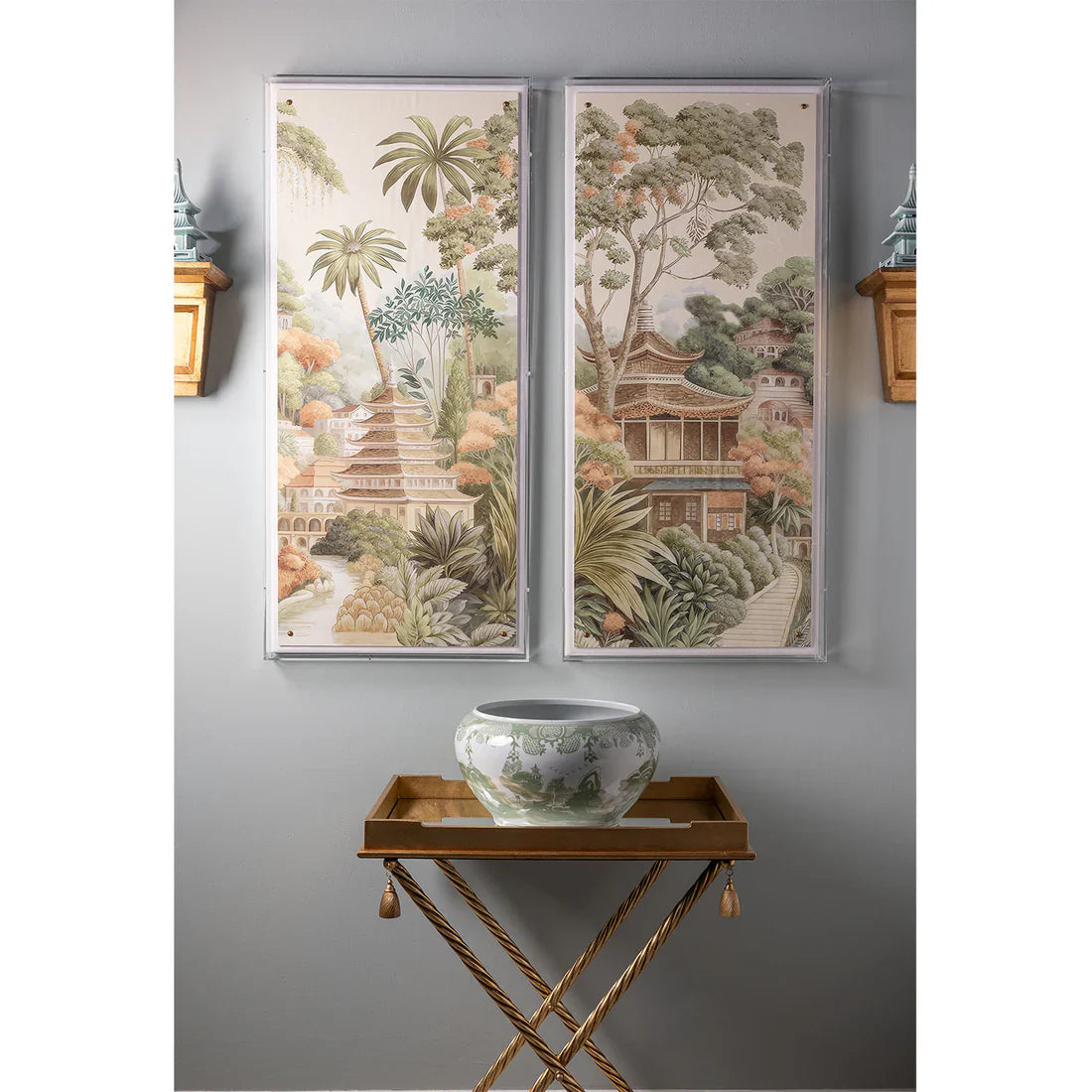 Teahouse I Panel 48 x 24 Inches