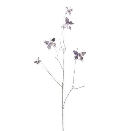 Purple Butterfly Spray 38"