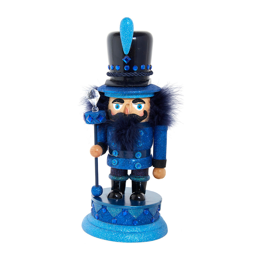 Hollywood Nutcrackers Blue Glitter Soldier Nutcracker 16"