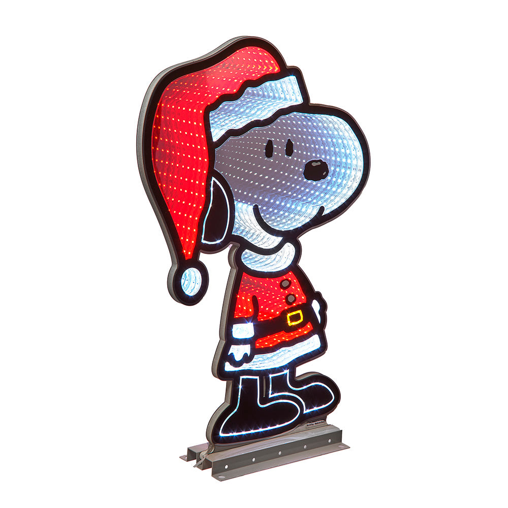 Peanuts Santa Snoopy Infinity Lighting 23.6"