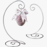 Silver Spiral Ornament Stand Small