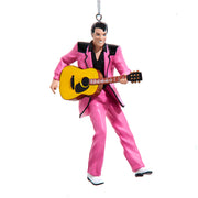 Elvis In Pink Suit Blow Mold Ornament