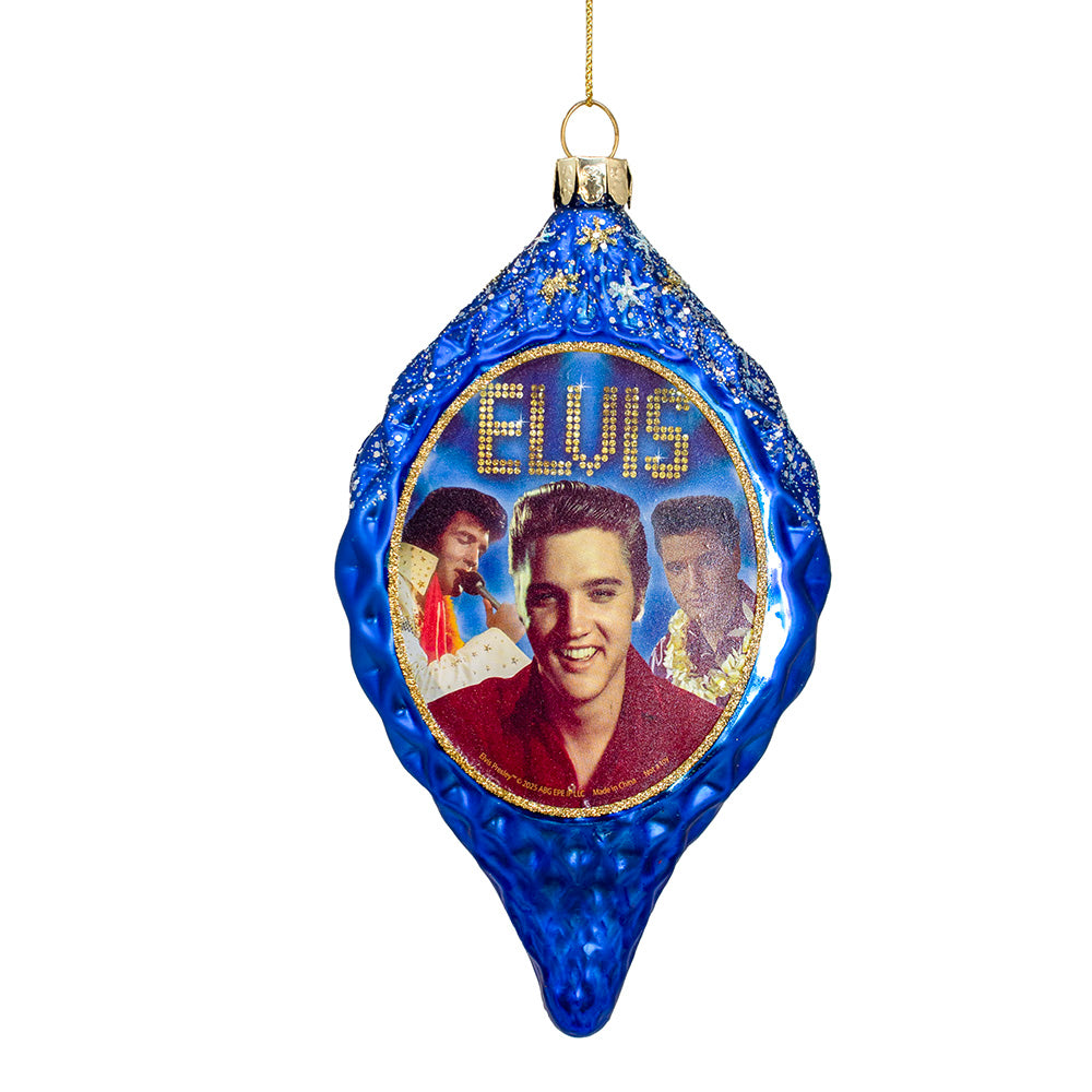 Elvis Presley Glass Ornament