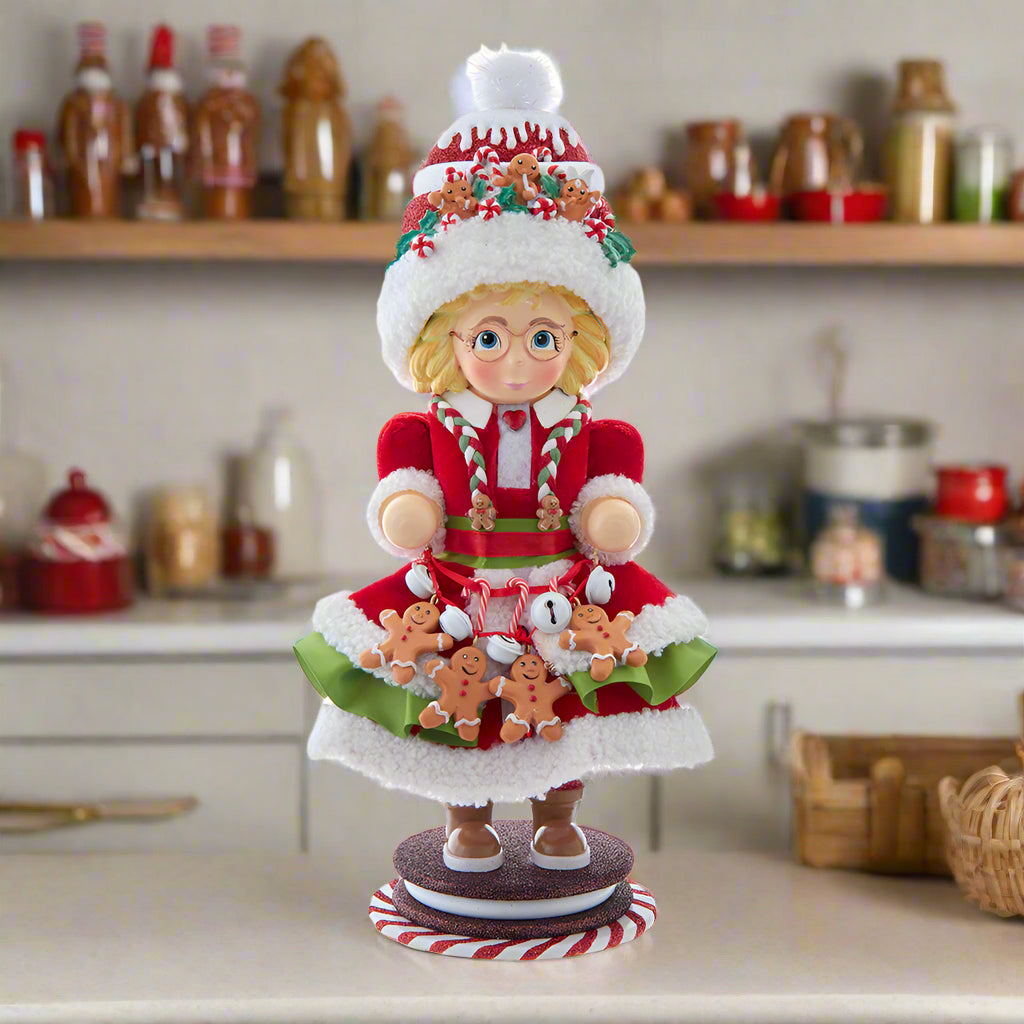Hollywood Mrs Claus the Gingerbread Baker Nutcracker 14"