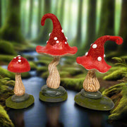 Hollywood Mushroom Figure 6 to 12" Each Set of 3
