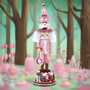 Hollywood Pink Tea Party Nutcracker 18"