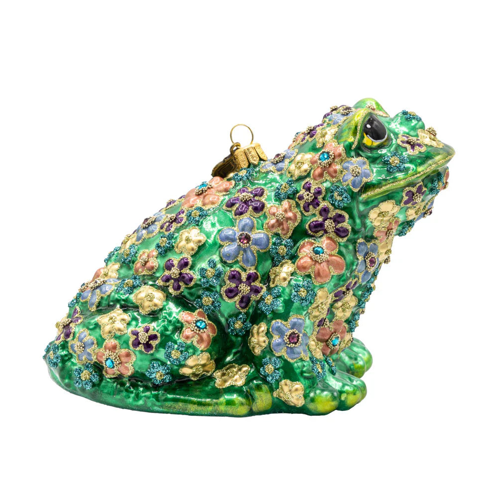 Floral Frog Ornament