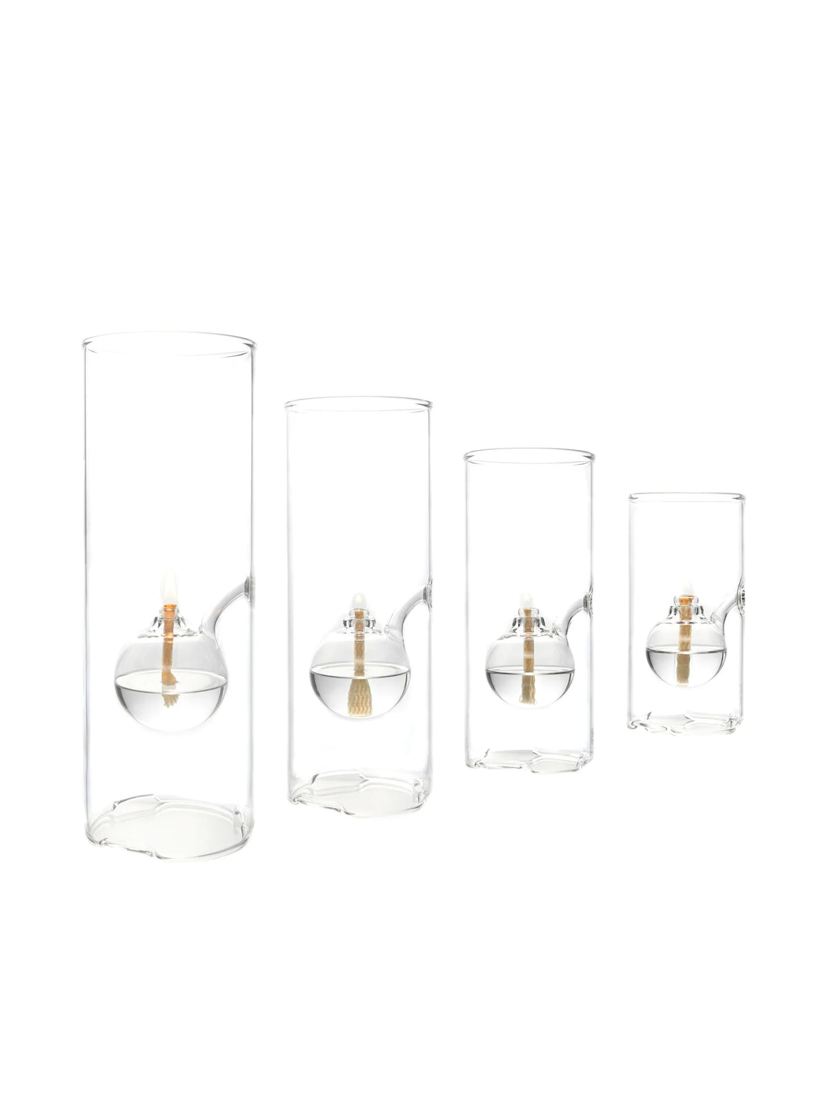 Wolfard Oil Lamp Set of 4 Plus Clear Lamp Oil